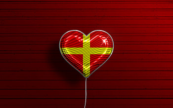 I Love Messina, , realistic balloons, red wooden background, Day of Messina, Italian cities, flag of Messina, Italy, balloon with flag, Messina flag, Messina HD wallpaper