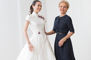 Zhang Ziyi, Met Gala fashion, Carolina Herrera dress, Vogue cover HD wallpaper