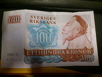 The old 100 kr bill of Sweden., Vintage, Luxury, Money, Exchange HD wallpaper