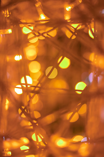 Macro, Glare, Shine, Light, Garland, Bokeh, Boquet HD phone wallpaper