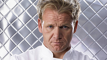 Gordon Ramsay , Chef's charm, Captivating backgrounds, Culinary charisma HD wallpaper