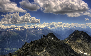Nature, Sky, Clouds, Vertex, Top HD wallpaper