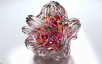 3D, Form, Glass, Star, Clew HD wallpaper