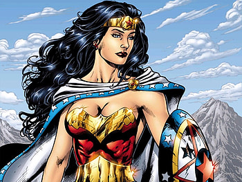 Wonder Woman, shield, rope, hero, comics, ladie, dc HD wallpaper