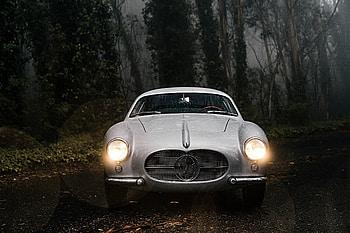 Classic Maserati car, headlight HD wallpaper