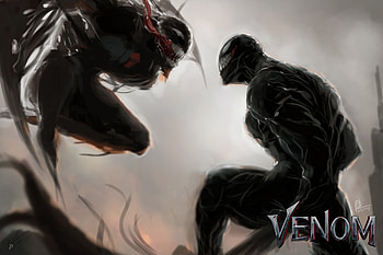 Venom Vs Riot Art, venom-movie, venom, 2018-movies, movies, artwork, artist, deviantart HD wallpaper