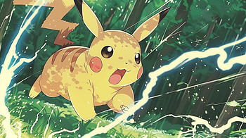 Pikachu Power Surge, Anime, Pokemon, Pikachu HD wallpaper