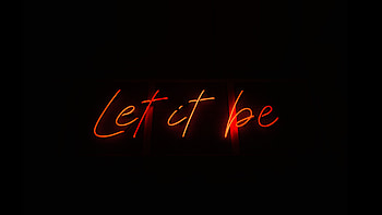 Let It Be, typography, dark, black, artist, artwork, digital-art HD wallpaper