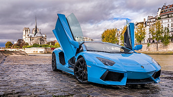 Lamborghini, Paris, Cars, Aventador HD wallpaper