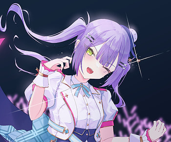 Tokoyami Towa, hololive, Tokoyami Towa, Anime, Virtual Youtuber HD wallpaper