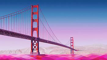Bridge Water Minimalism, bridge, minimalism, artist, artwork, digital-art, behance, minimalist HD wallpaper