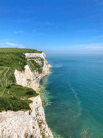 White Cliffs of Dover, Coastal walking trail, Aye Wanderful, Outdoor adventure HD phone wallpaper