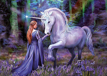 unicorn, fairy, fantasy, princess HD wallpaper