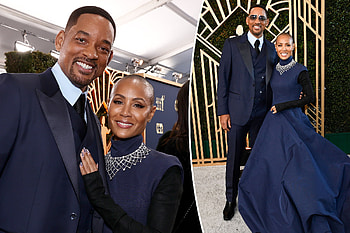 Will Smith, Jada Pinkett Smith, Matching outfits, SAG Awards 2022 HD wallpaper
