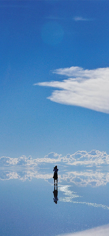 Salar de Uyuni, Bolivia nature graphy HD phone wallpaper