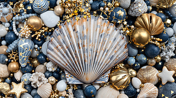 Seashell Opulence — Ultra, seashell HD wallpaper
