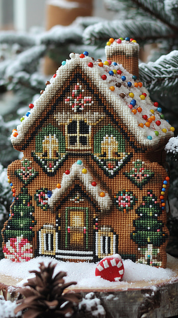 Candy-Covered Gingerbread House, candy HD phone wallpaper