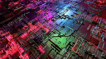 Abstract Cybernetic Motherboard, abstract, artwork, art, digital-art, artist, deviantart HD wallpaper
