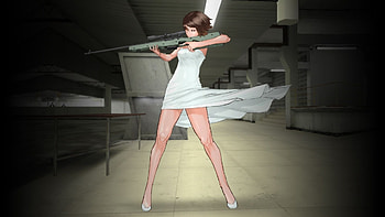 Anime Sniper Girl 864974 HD wallpaper