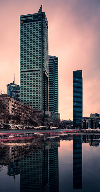 Cities, Architecture, City, Building, Reflection, Skyscrapers HD phone wallpaper