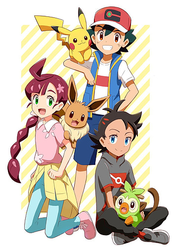 Ash Goh and Chloe, Journeys, Pokemon HD phone wallpaper