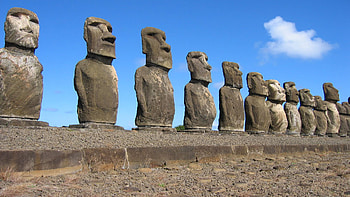 Easter Island, Enigmatic Moai statues, Sacred traditions, Mystical allure HD wallpaper