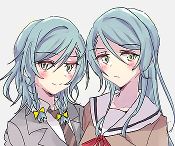 Sayo Hikawa & Hina Hikawa, Hina Hikawa, Sayo Hikawa, Anime, BanG Dream! Girls Band Party! HD wallpaper