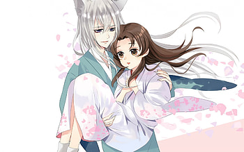 Kamisama (Anime), Nanami and Tomoe, Main characters art, High-quality HD wallpaper