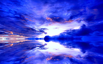 Blue Skies, blue, light, clouds, brightness, sky HD wallpaper