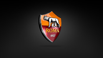 3D logo, AS Roma HD wallpaper