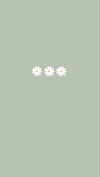 mint flowers :). green, Simple , Cute simple , Green Minimalist Aesthetic HD phone wallpaper