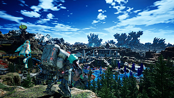 : SYNDUALITY Echo of Ada Adventure in a Stunning Landscape, video game, SYNDUALITY Echo of Ada HD wallpaper