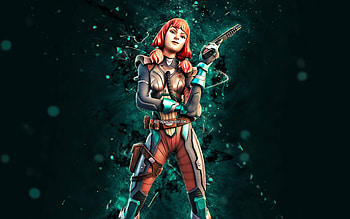 Viridian The Imagined, , blue neon lights, Fortnite Battle Royale, Fortnite characters, Viridian The Imagined Skin, Fortnite, Viridian The Imagined Fortnite HD wallpaper