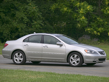 Auto, Trees, Grass, Acura, Cars, Side View, Akura, Sedan, Silver, Rl HD wallpaper