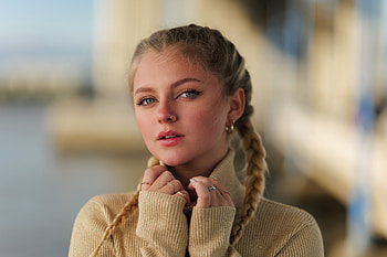 Girl Braids Hairstyle, girls, model HD wallpaper