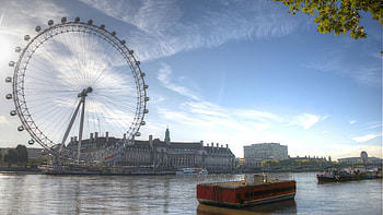 London Eye, , Background , Aerial view HD wallpaper