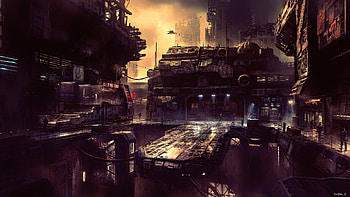 Science Fiction Future City , science-fiction, scifi, city, artist, artwork, digital-art, future HD wallpaper