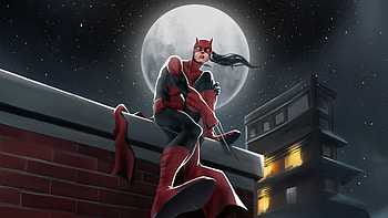 Elektra In Daredevil Suit, elektra, daredevil, superheroes, artwork, art, digital-art, artstation HD wallpaper