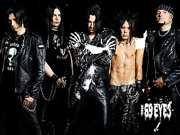 69 EYES, black, leather, band, dark, rock HD wallpaper