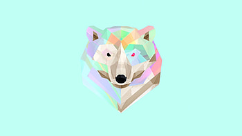 Geometric Animal, Creative animal art, Abstract animal expressions, Visual designs HD wallpaper