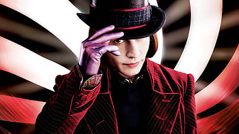 Johnny Depp as Willy Wonka, Charlie and the Chocolate Factory, Movie online, Plex HD wallpaper