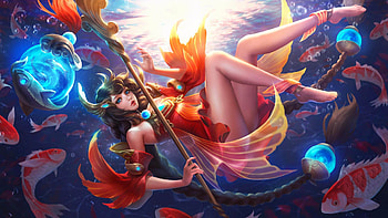 Underwater Beauty, mermaid, digital, fantasy, pretty, art, beautiful, girl, woman HD wallpaper