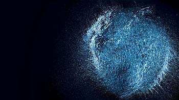 Water explosion, blue, summer, explosion, black, abstract, water HD wallpaper