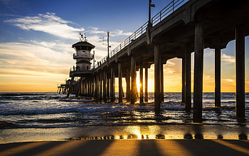 Huntington Beach, Travels, California beach, Natural beauty HD wallpaper