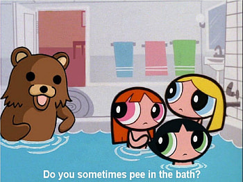Do NOT put Your Trust into Pedobear, pedobear, children, no, girls, powerpuff girls HD wallpaper