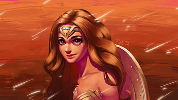 Wonder Woman Cute Art, wonder-woman, superheroes, artist, artwork, deviantart, digital-art HD wallpaper