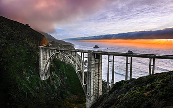 bridge, architecture, fun, cool, lake HD wallpaper