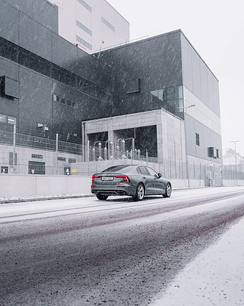 Snow, Cars, Car, Grey, Street HD phone wallpaper