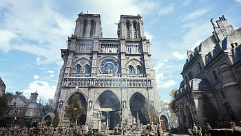 Beautiful Cathedral of Notre-Dame de Paris, Assassin's Creed Unity HD wallpaper