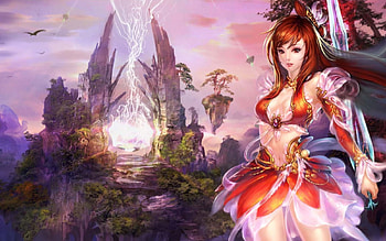 Beauty, background, girl, beautiful, cg HD wallpaper